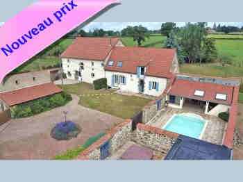 Maison et 2 gîtes à vendre Combrailles 03 63